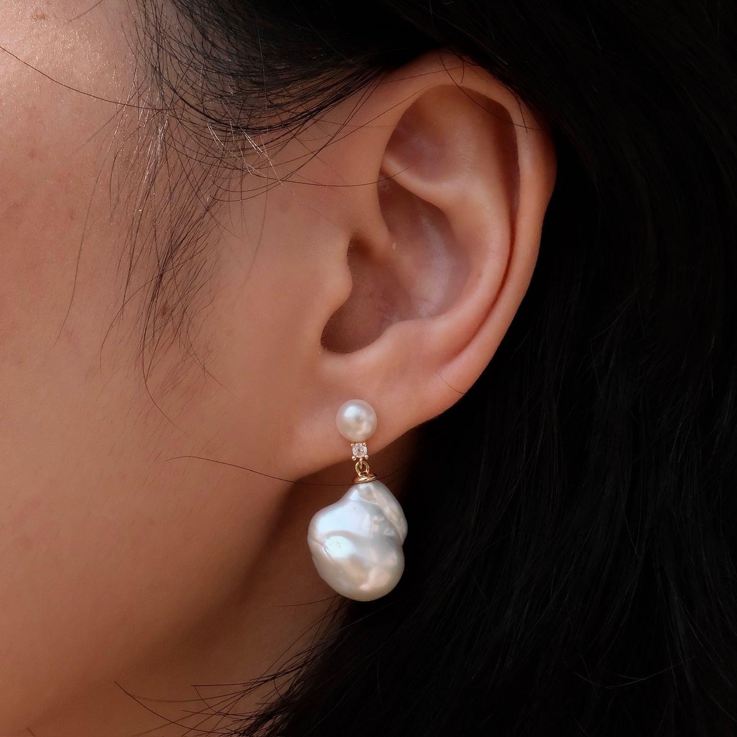 Waterdrop Baroque Pearl Earring